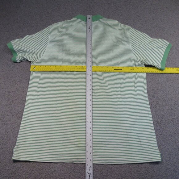 Vineyard Vines Men’s Polo Shirt Large Green White Stripes Shep & Ian Casual - Picture 8 of 8